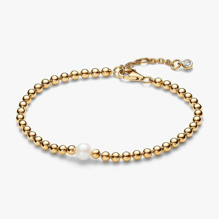 Pandora Treated Freshwater Cultured Pearl & Beads Bracelet