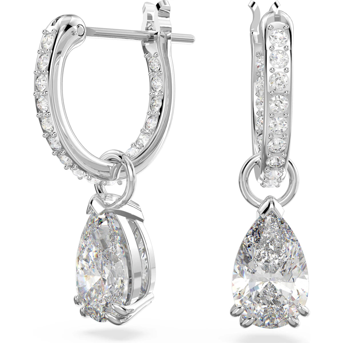 Swarovski Millenia Hoop Earrings White