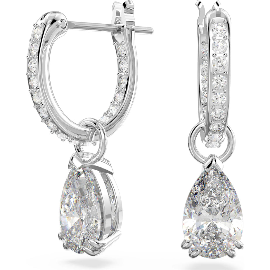 Swarovski Millenia Hoop Earrings White