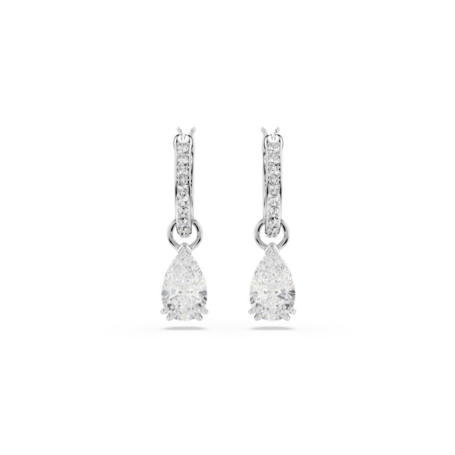 Swarovski Millenia Hoop Earrings White