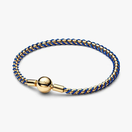 Pandora Blue Cord Box Chain Bracelet