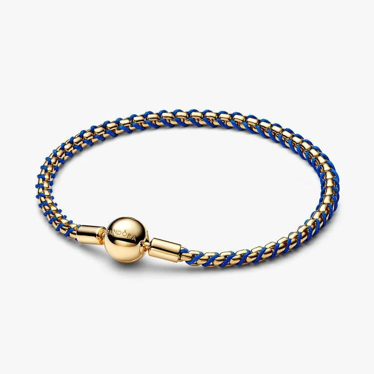 Pandora Blue Cord Box Chain Bracelet