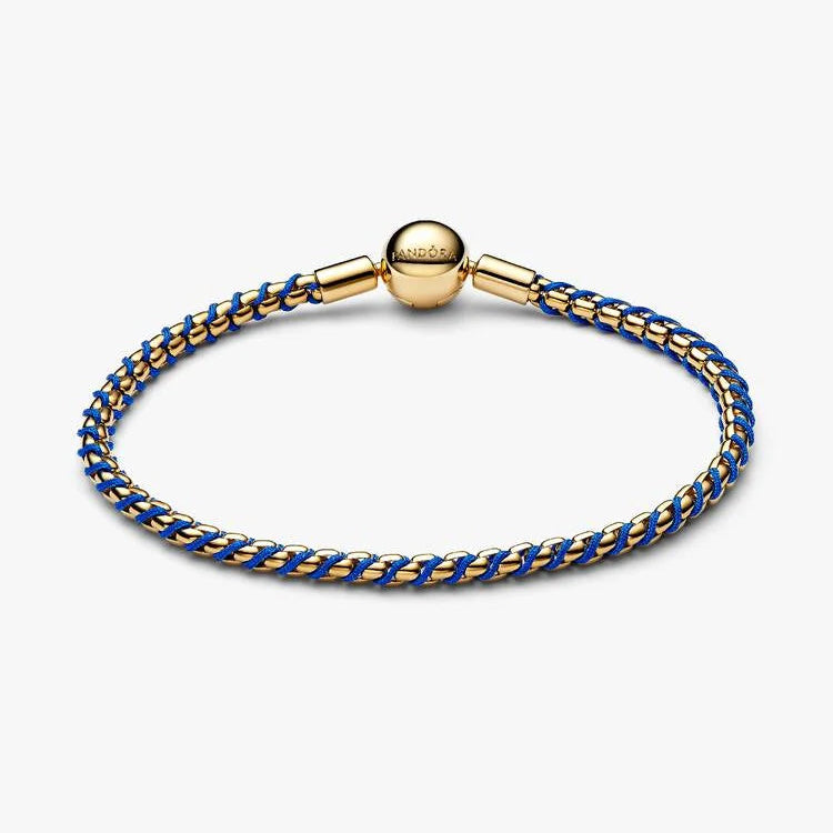 Pandora Blue Cord Box Chain Bracelet
