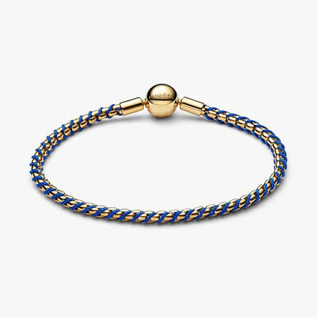 Pandora Blue Cord Box Chain Bracelet