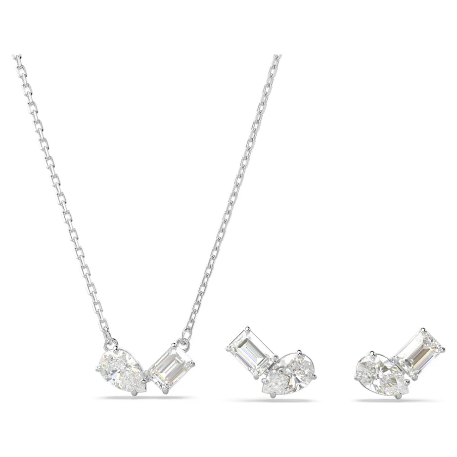 Swarovski Mesmera Rhodium Plated Set