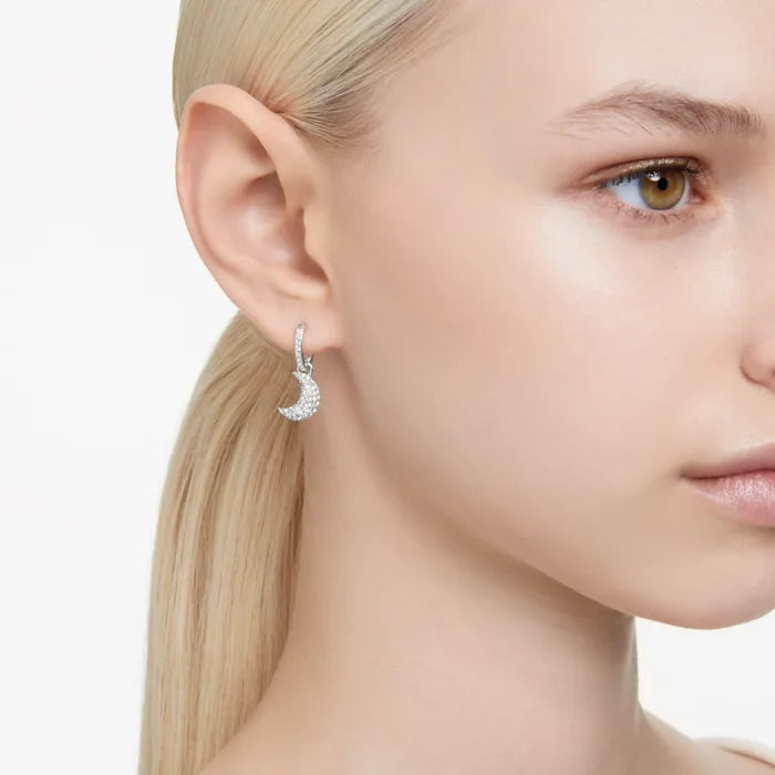 Swarovski White Luna Drop earrings