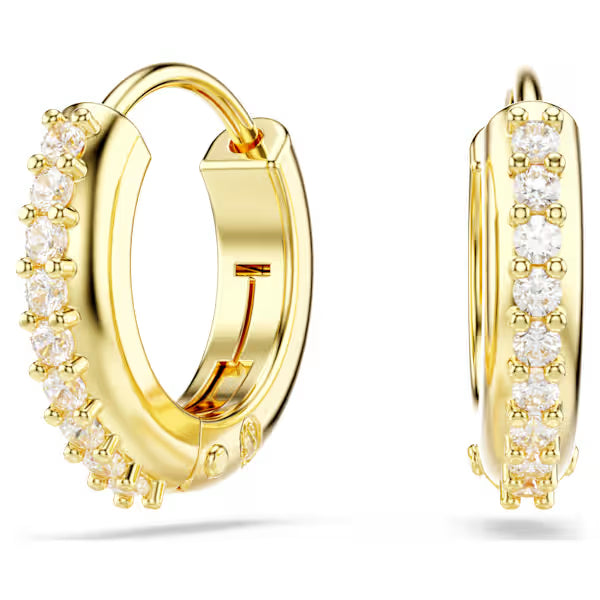 Swarovski Matrix Gold Plated Mini Hoops
