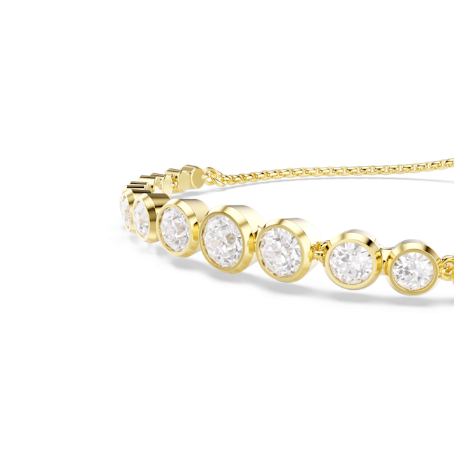 Swarovski Imber Tennis Bracelet, Gold-tone