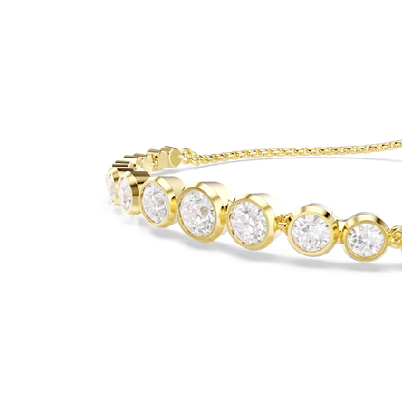 Swarovski Imber Tennis Bracelet, Gold-tone