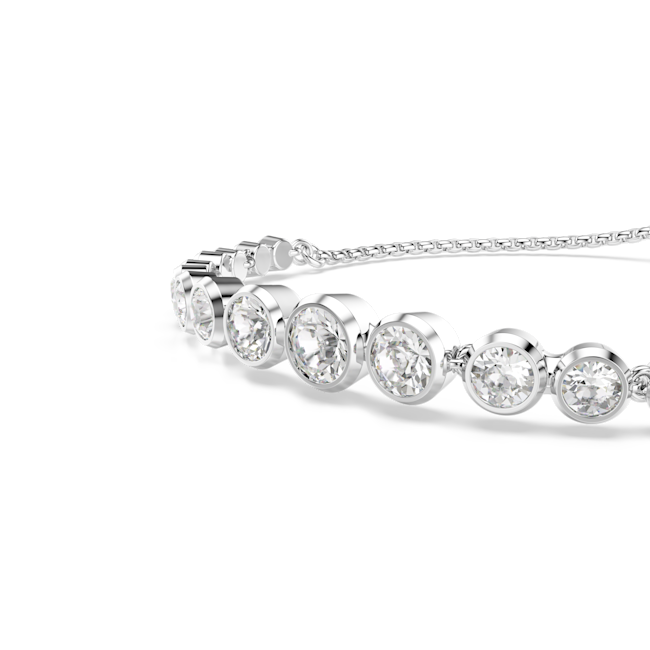 Swarovski Imber Tennis Bracelet, Silver-tone