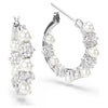 Swarovski Matrix Pearl Hoops