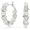 Swarovski Matrix Pearl Hoops