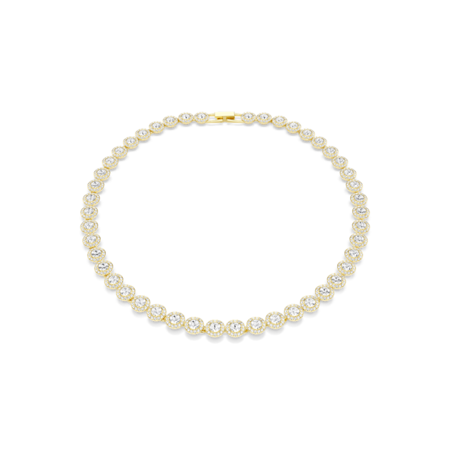 Una Angelic Gold Tennis necklace