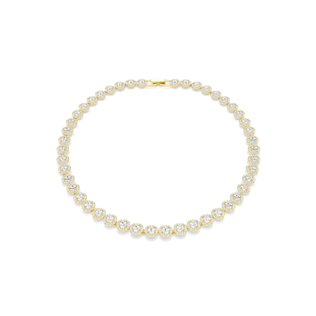 Una Angelic Gold Tennis necklace