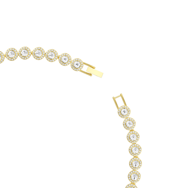 Una Angelic Gold Tennis necklace