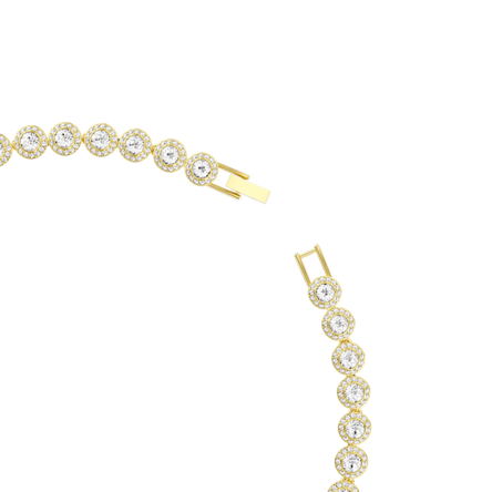 Una Angelic Gold Tennis necklace