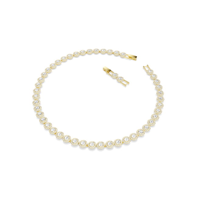Una Angelic Gold Tennis necklace