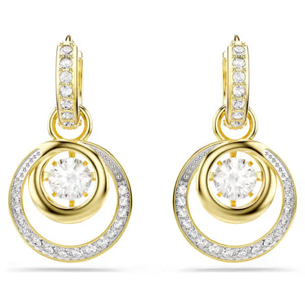 Swarovski Hyperbola Gold Plated Drop Earrings