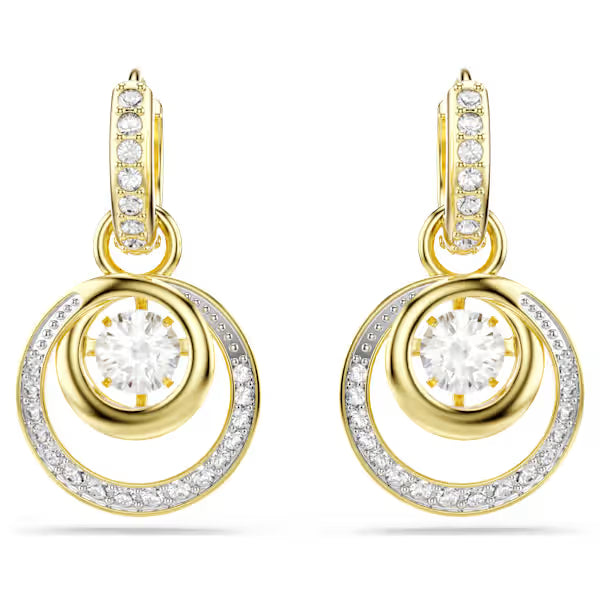 Swarovski Hyperbola Gold Plated Drop Earrings