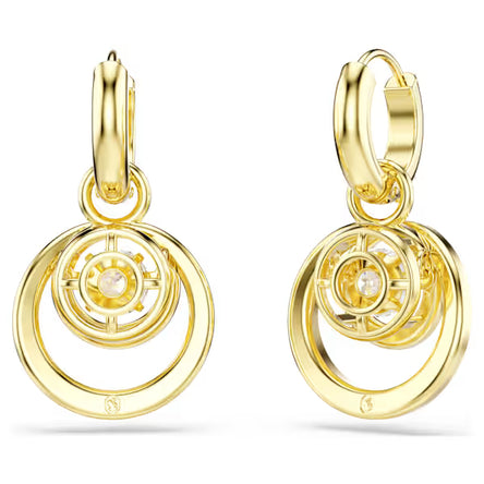 Swarovski Hyperbola Gold Plated Drop Earrings