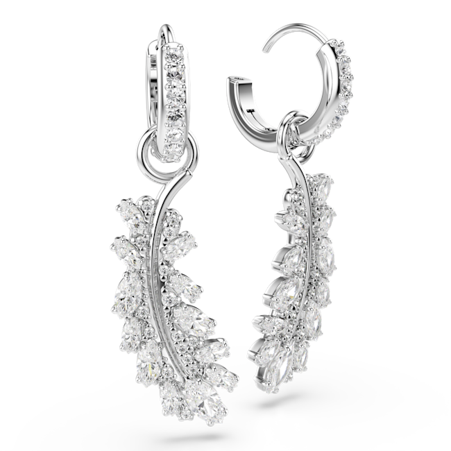 Swarovski Vienna feather earrings