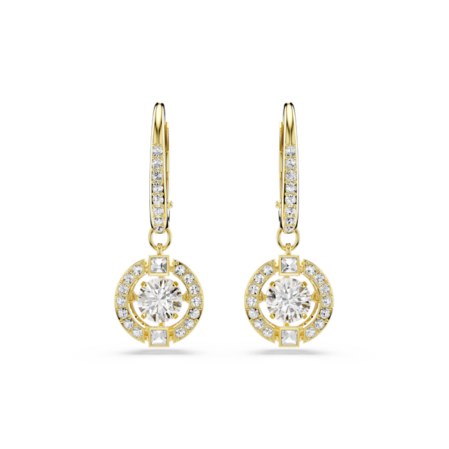Swaorvski Gold Una Angelic drop earrings