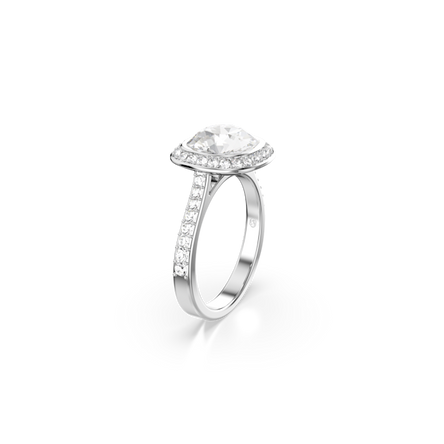 Swarovski Una Angelic Cushion Cut halo ring