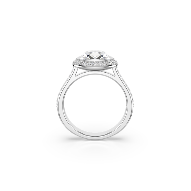 Swarovski Una Angelic Cushion Cut halo ring