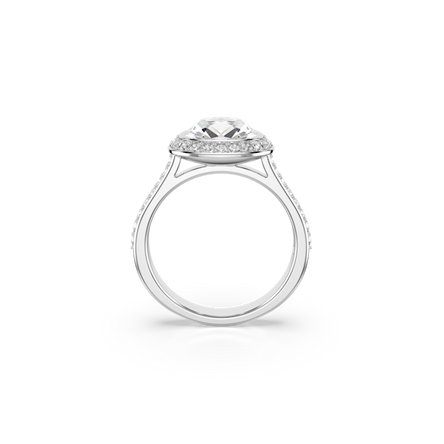 Swarovski Una Angelic Cushion Cut halo ring