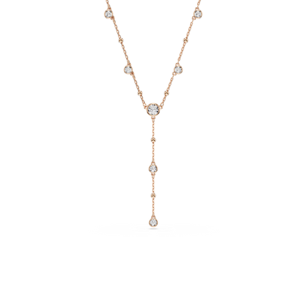 Swarovski Rose Gold Imber Y necklace