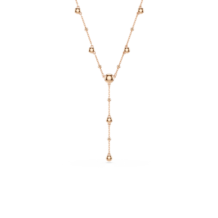 Swarovski Rose Gold Imber Y necklace