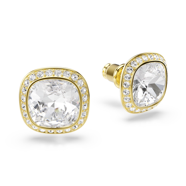 Una Angelic Cushion Cut stud earrings