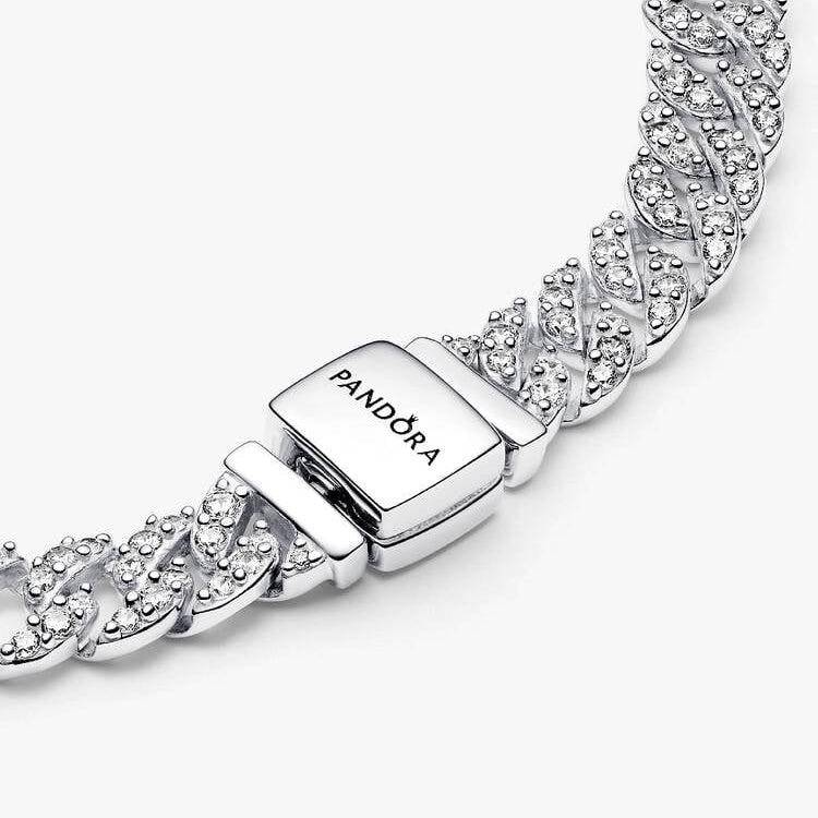 Pandora Pavé Cuban Chain Bracelet