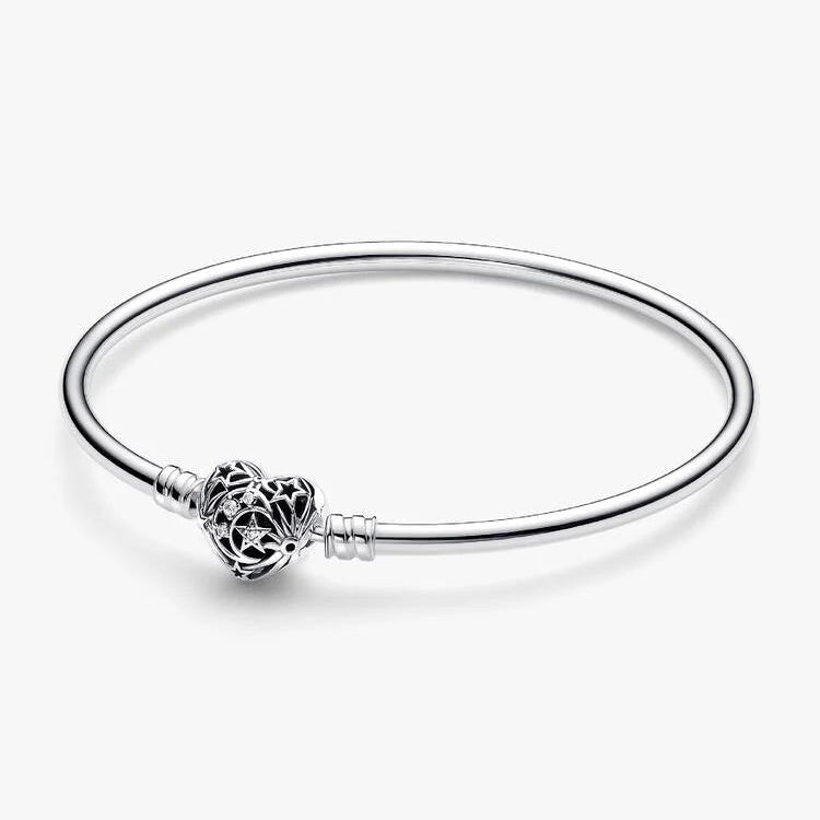 Pandora Celestial Heart Clasp Bangle