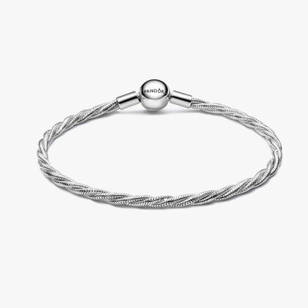 Pandora Round Pandora Clasp Twisted Snake Chain