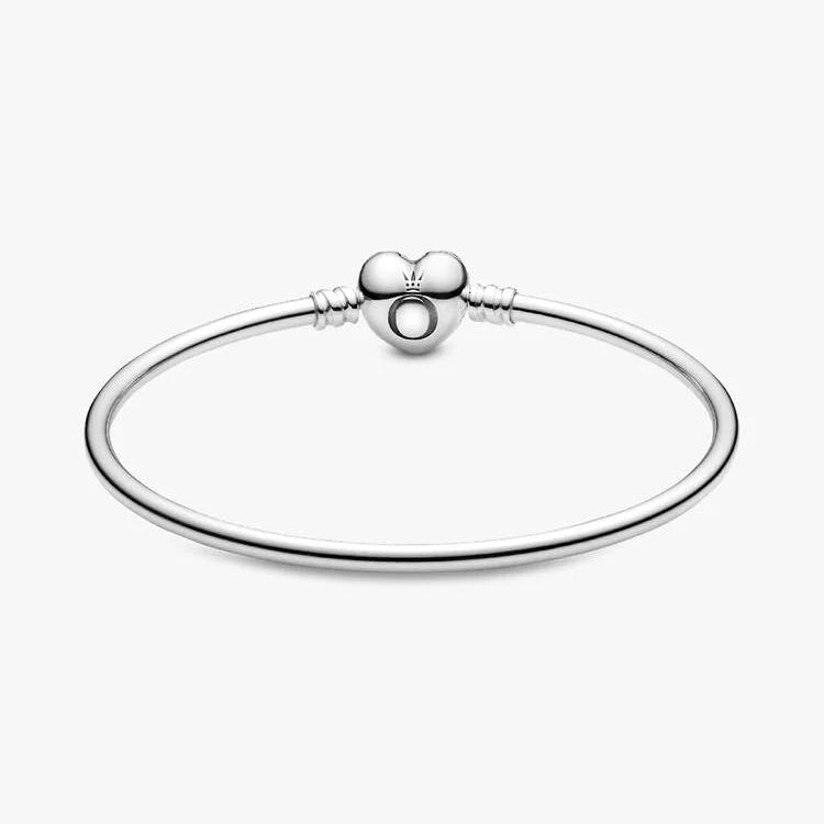 Pandora Logo Heart Clasp Bangle