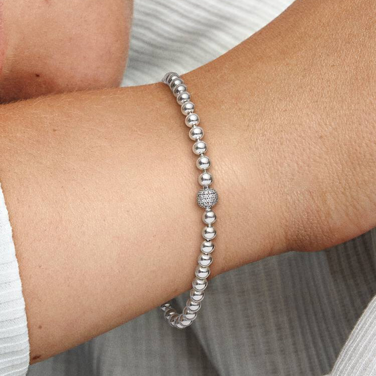 Pandora Beads & Pave Bracelet