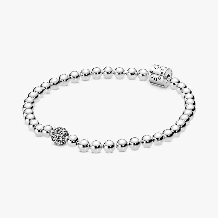 Pandora Beads & Pave Bracelet