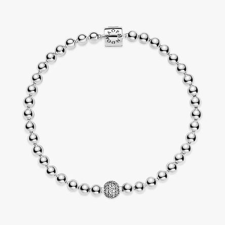 Pandora Beads & Pave Bracelet