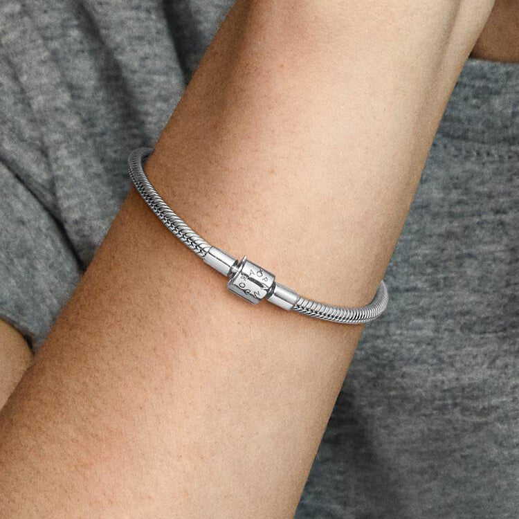 Pandora Barrel Clasp Snake Chain Bracelet
