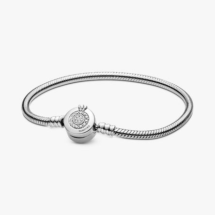 Pandora Moments Sparkling Crown O Snake Bracelet