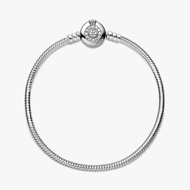 Pandora Moments Sparkling Crown O Snake Bracelet