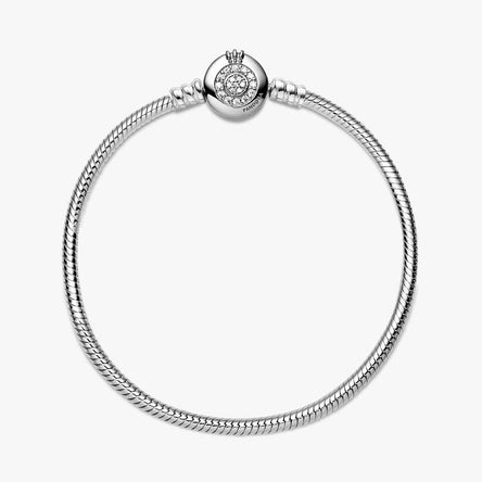 Pandora Moments Sparkling Crown O Snake Bracelet