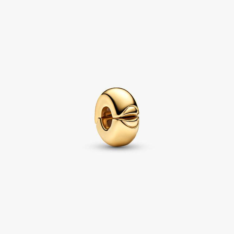 Pandora 14K Gold Plated Round Clip Charm