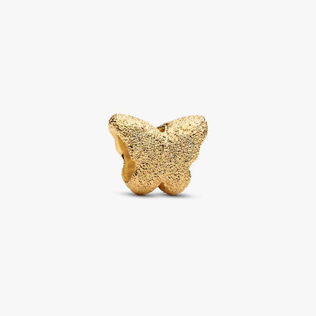 Pandora Textured Gold Butterfly Mini Charm