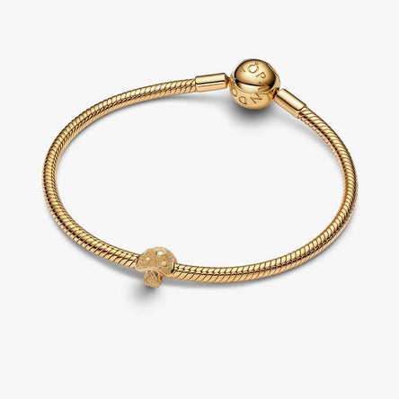 Pandora Textured Mushroom Mini Charm