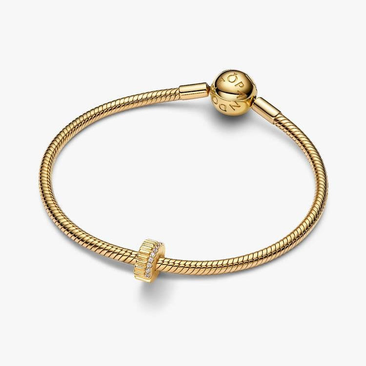 Pandora Ribbed Clip Charm