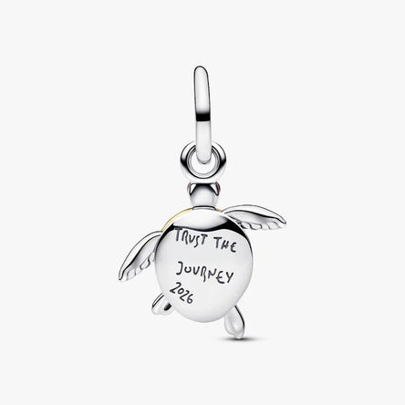 Pandora 2026 Pink Sea Turtle Lab-grown Diamond Dangle Charm