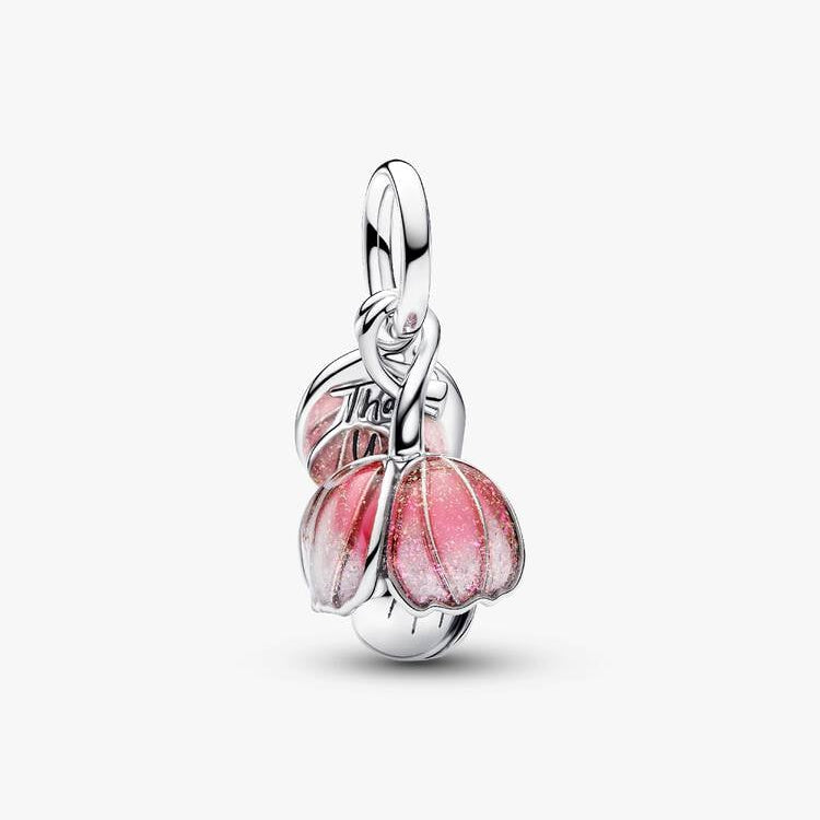 Pandora Two-Tone Blooming Flower Dangle Charm