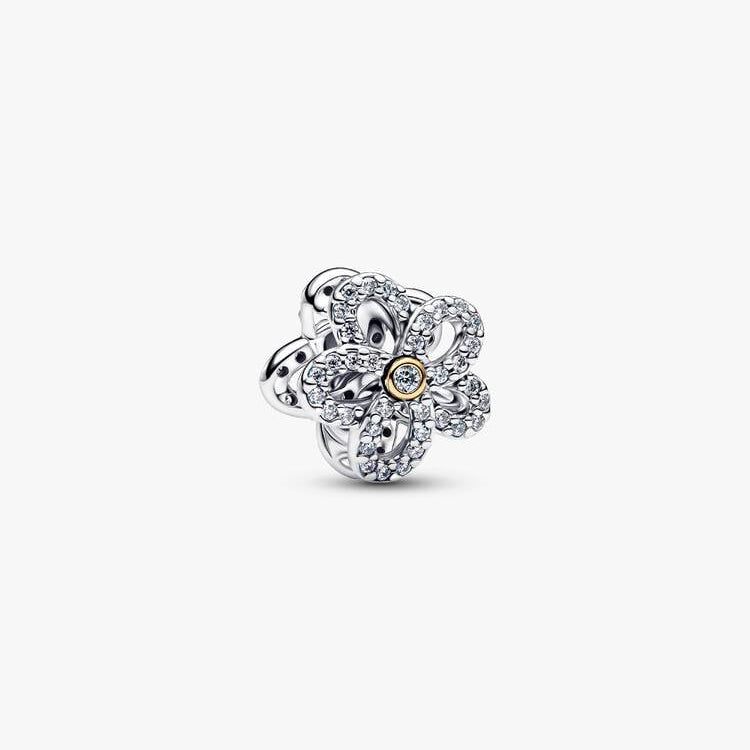 Pandora Pavé Flower Openwork Charm